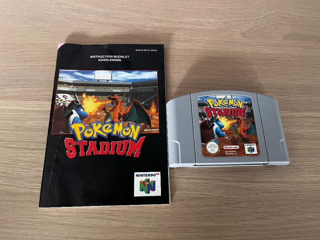 Pokemon Stadium voor Nintendo 64 incl. boekje N64 Pokémon, 1 speler, Racen en Vliegen, Ophalen of Verzenden, Zo goed als nieuw