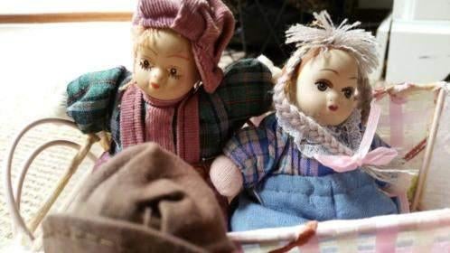 Oude poppen, Ophalen of Verzenden, Zo goed als nieuw, Pop