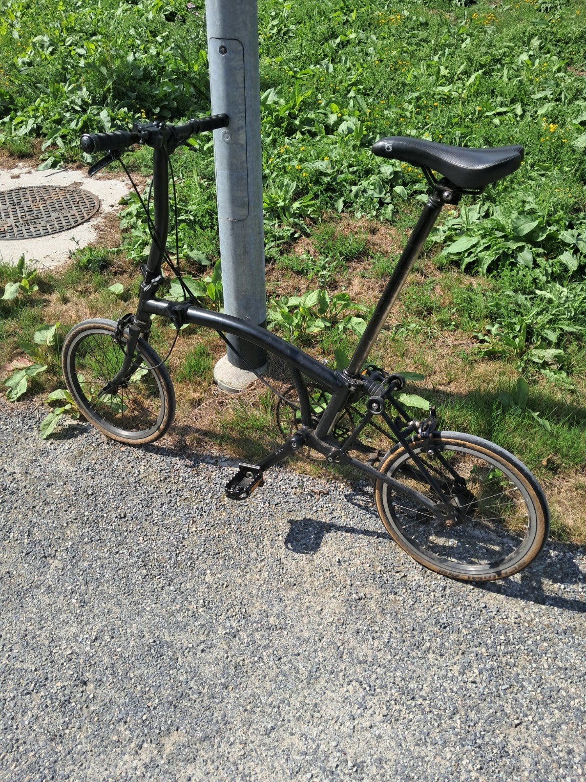 Brompton S2 Black Edition vouwfiets, Ophalen, Gebruikt, Brompton, 16 tot 18 inch
