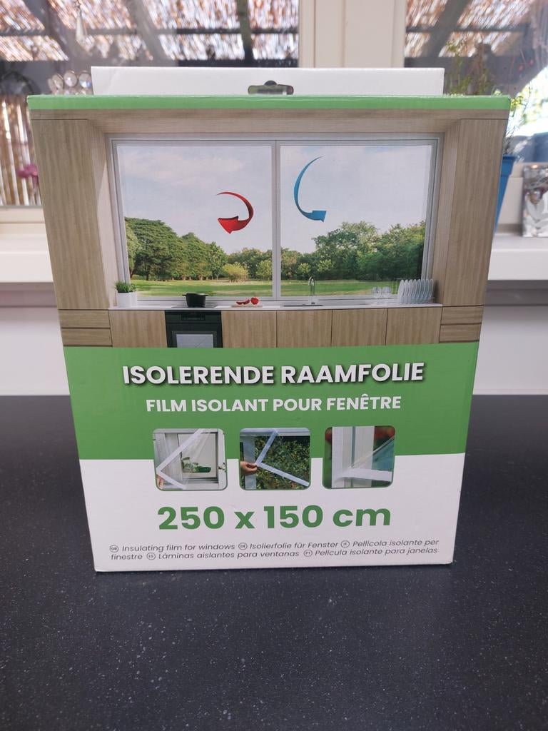Isolerende raamfolie, Ophalen of Verzenden, Nieuw, 15 m² of meer, Folie
