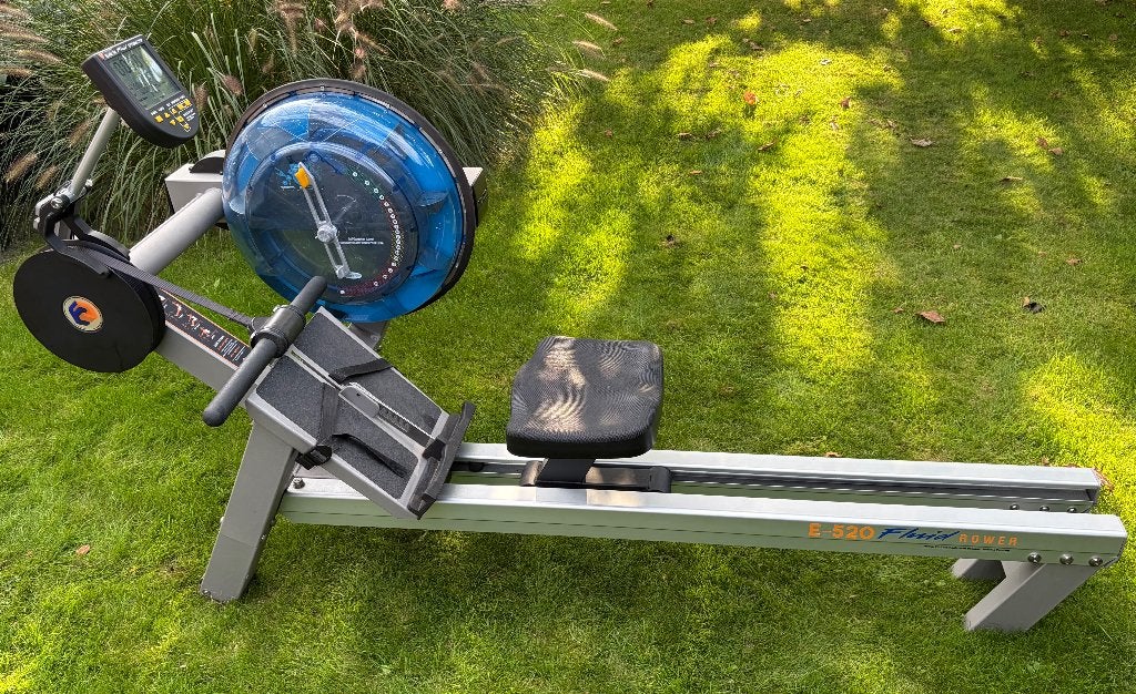 Fitness Roeitrainer E-520 Fluid Rower, Ophalen, Gebruikt, Metaal, Roeitrainer