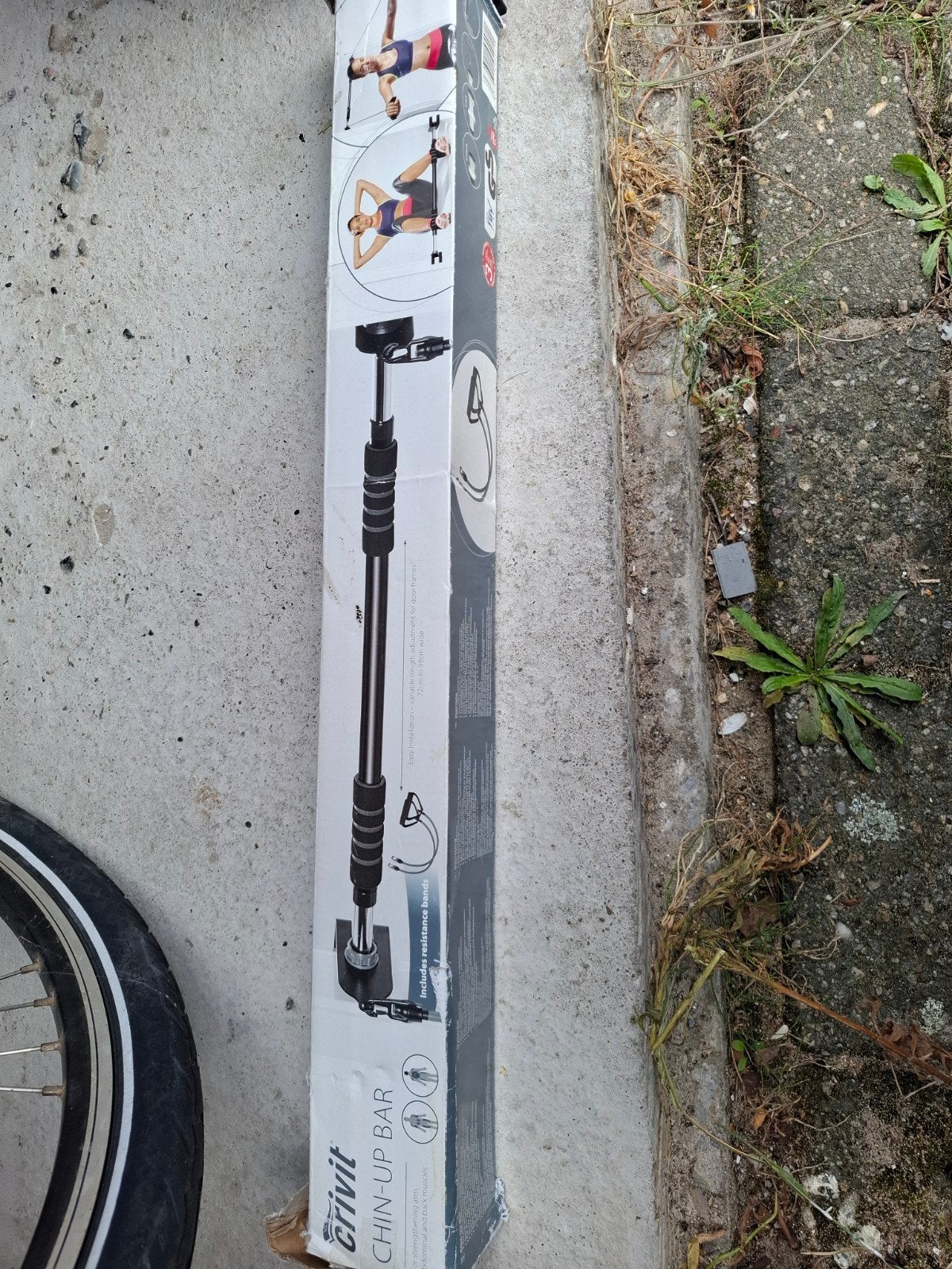 Crivit Chin-Up Bar / Deurrek met weerstandsbanden, Ophalen of Verzenden, Nieuw, Armen, Oprekstang