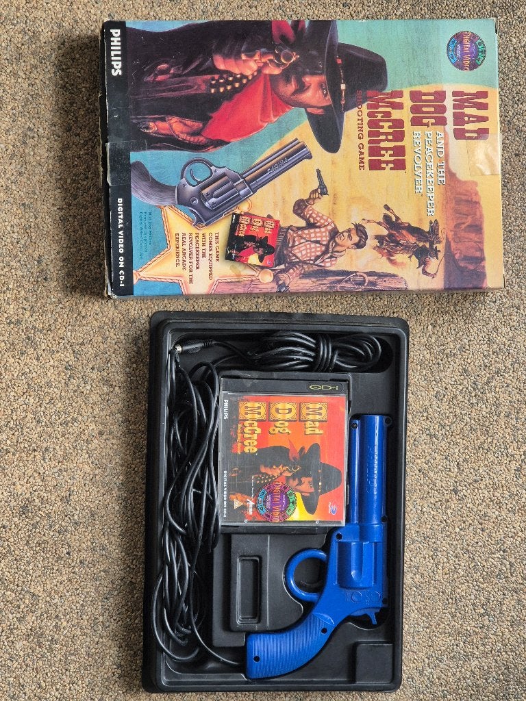MAD DOG McCREE & Peacekeeper REVOLVER philips CDI, Spelcomputers en Games, Gebruikt, 1 speler, Ophalen of Verzenden, Vanaf 3 jaar