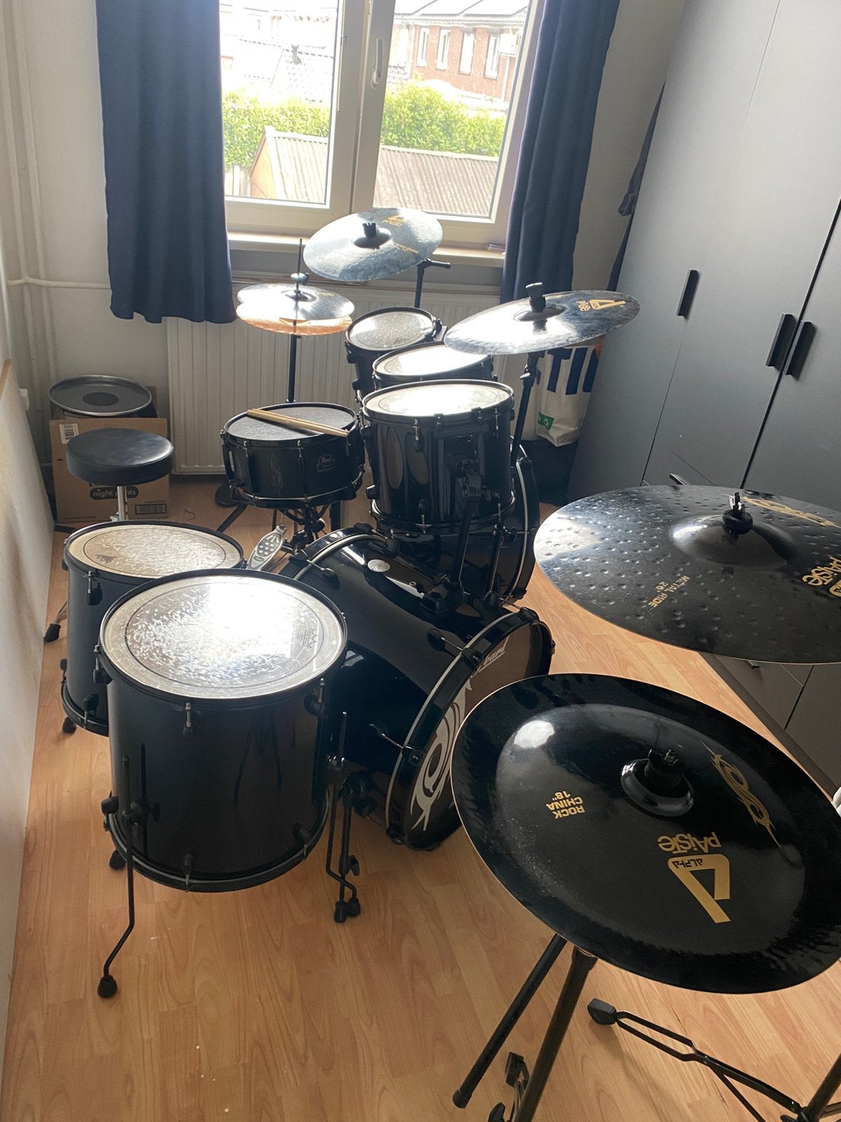 Te Koop Pearl Joey Jordison dubbele bassdrum Limited Edition, Ophalen, Gebruikt, Pearl