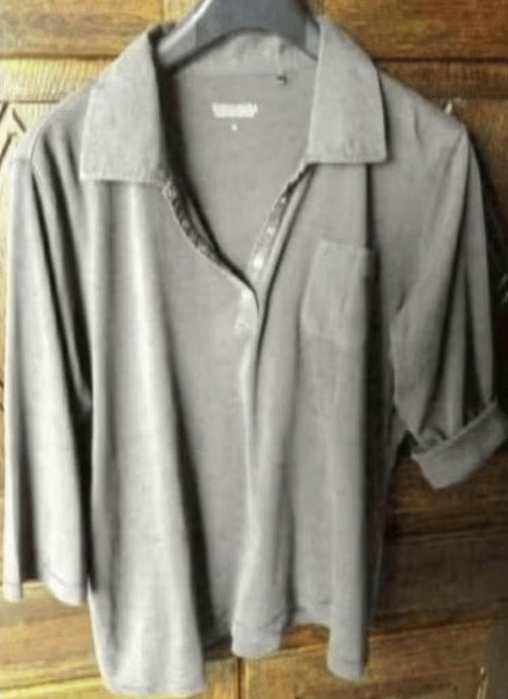 Bruine top, shirt, damestop; XL; Gina Laura; melkcholade-bru, Kleding | Dames, Bruin, Maat 46/48 (XL) of groter, Ophalen of Verzenden