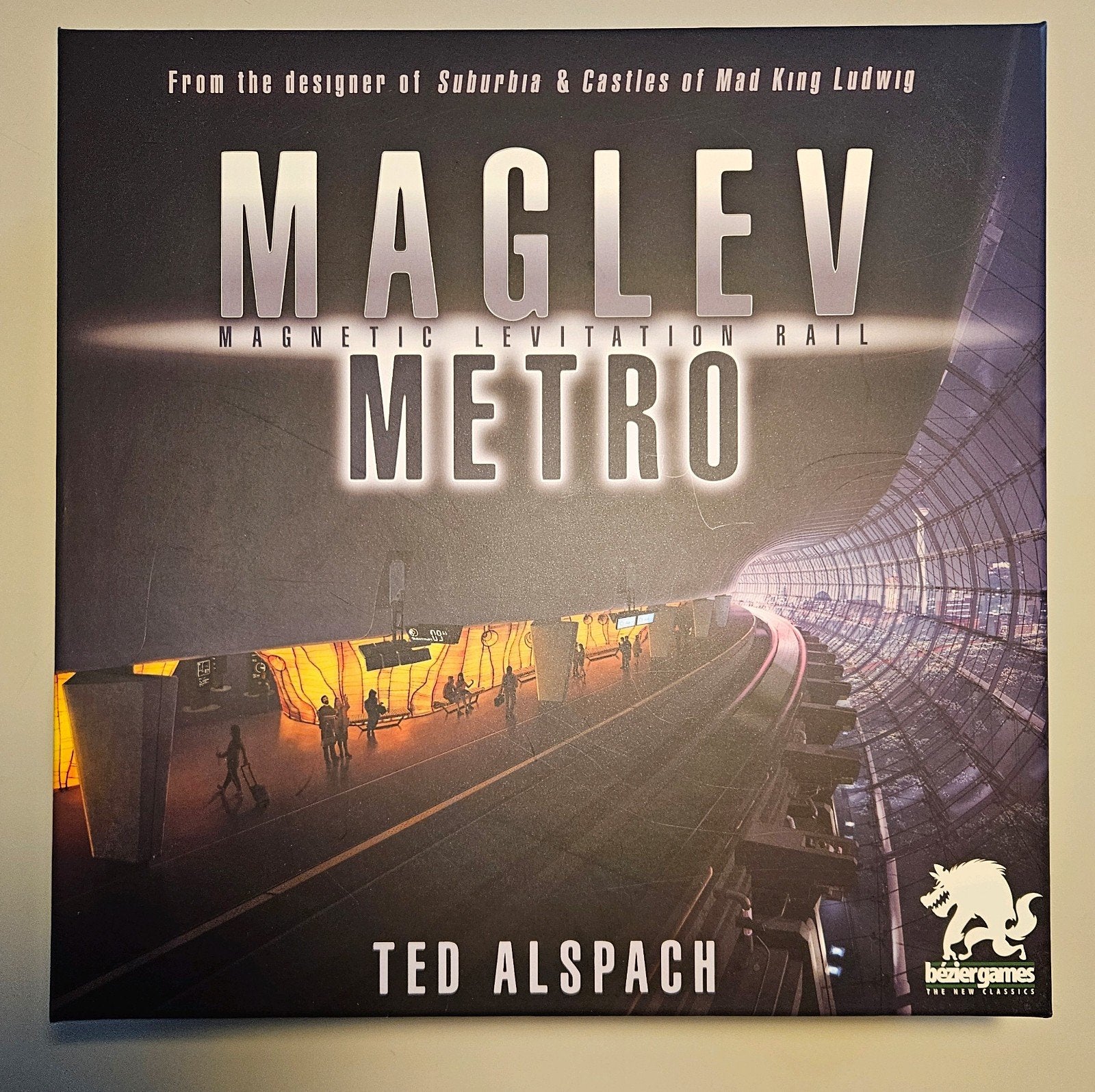 Maglev Metro + Maglev Maps Uitbreiding - Zo goed als nieuw, Drie of vier spelers, Ophalen of Verzenden, Zo goed als nieuw, Bezier Games