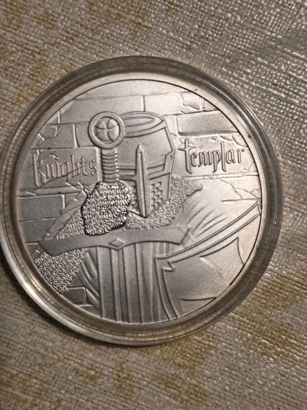 Knights Templar 2 Troy Oz .999 Zilveren Munt, Postzegels en Munten, Ophalen of Verzenden, Losse munt, Zilver