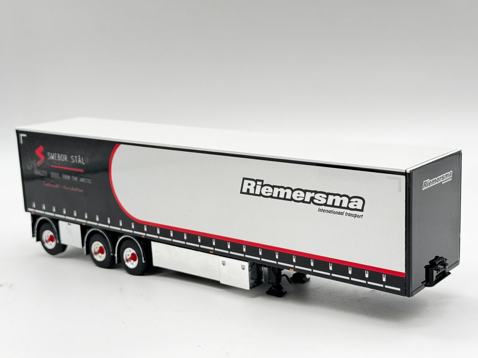 WSI PACTON KASTENTRAILER RIEMERSMA, Hobby en Vrije tijd, Modelauto's | 1:50, ., Ophalen of Verzenden, Zo goed als nieuw, .