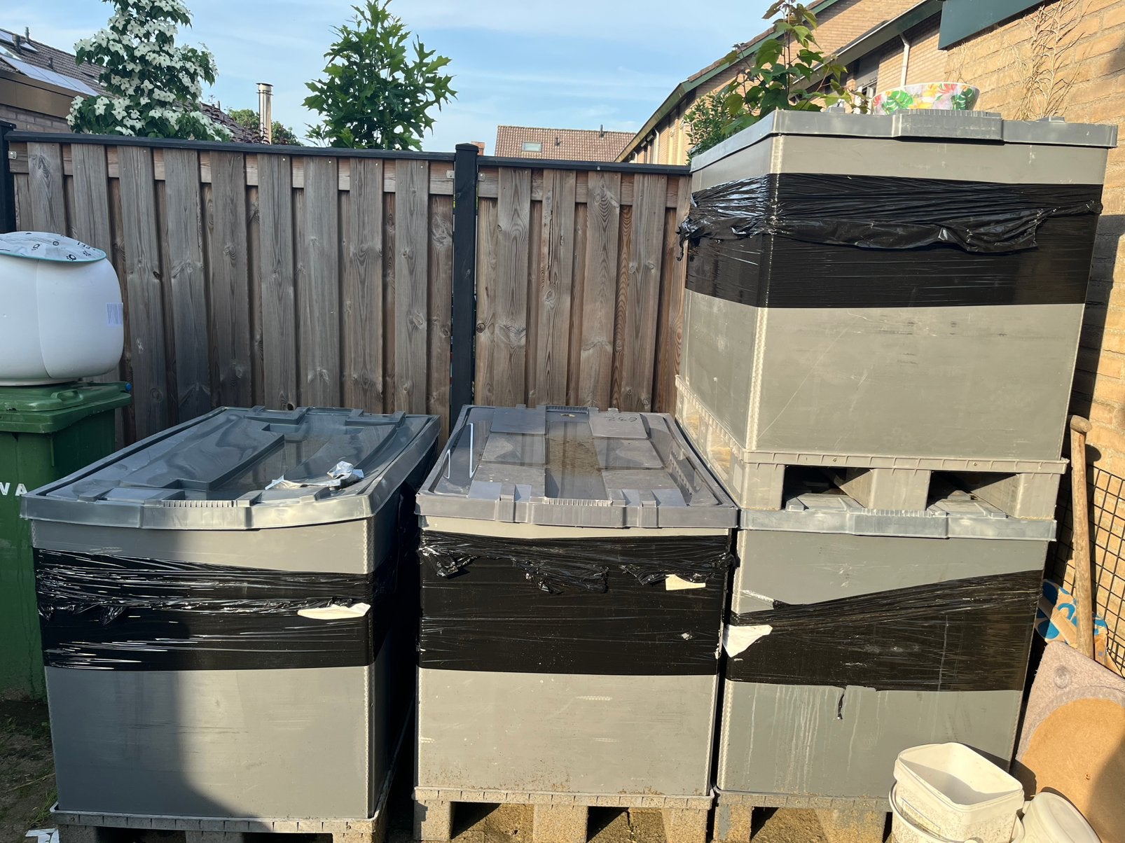 Palletbox, Ophalen, Gebruikt, 100 cm of meer, 60 cm of meer