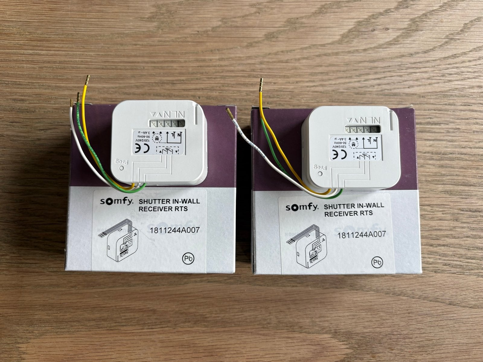 2x Nieuwe Somfy RTS Shutter In-Wall Ontvangers, Doe-het-zelf en Verbouw, Ophalen of Verzenden, Nieuw
