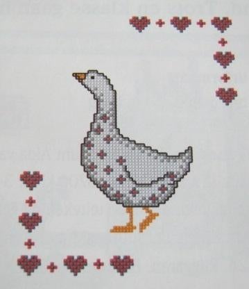 Borduurpatroon  Kip en Gans   nr 5877, Hobby en Vrije tijd, Borduren en Borduurmachines, Verzenden, Nieuw, Handborduren, Patroon