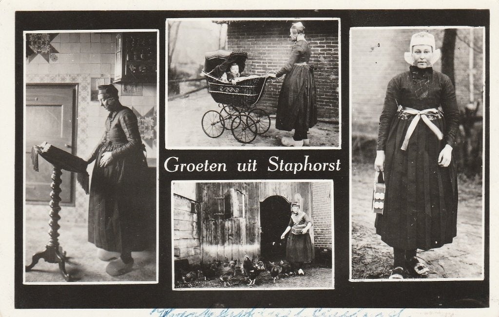 Staphorst    Klederdracht, Ophalen of Verzenden, Voor 1920, Gelopen, Klederdracht