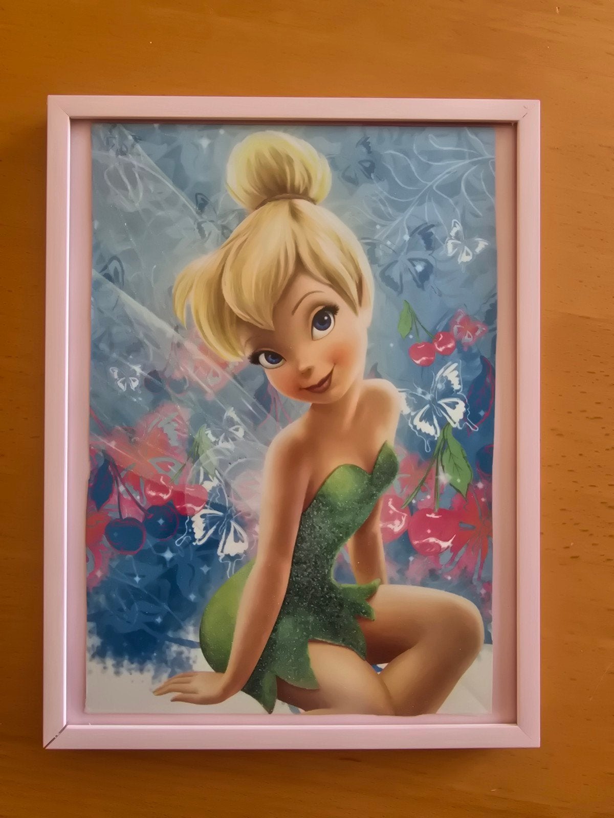 Fotolijst met Tinkerbel, Ophalen of Verzenden, Zo goed als nieuw, Beeldje of Figuurtje