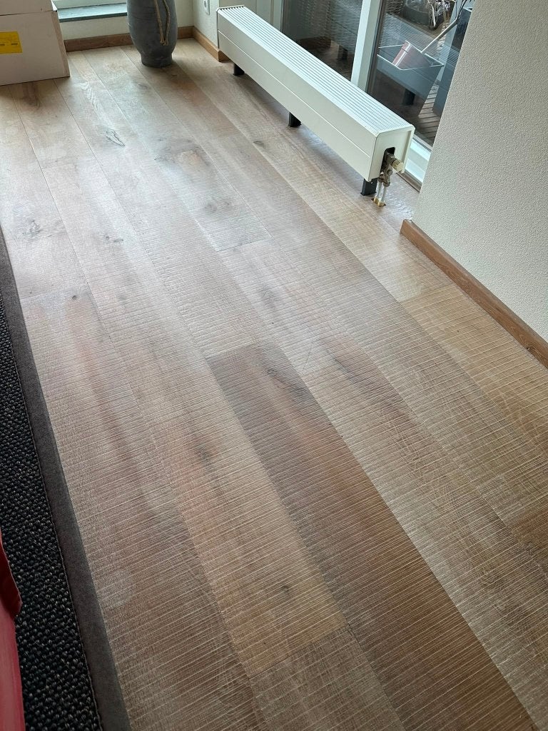 84 m2 houten vloer.   ( beschrijving lezen), Ophalen, Vloerdelen of -planken, Zo goed als nieuw, 10 m² of meer