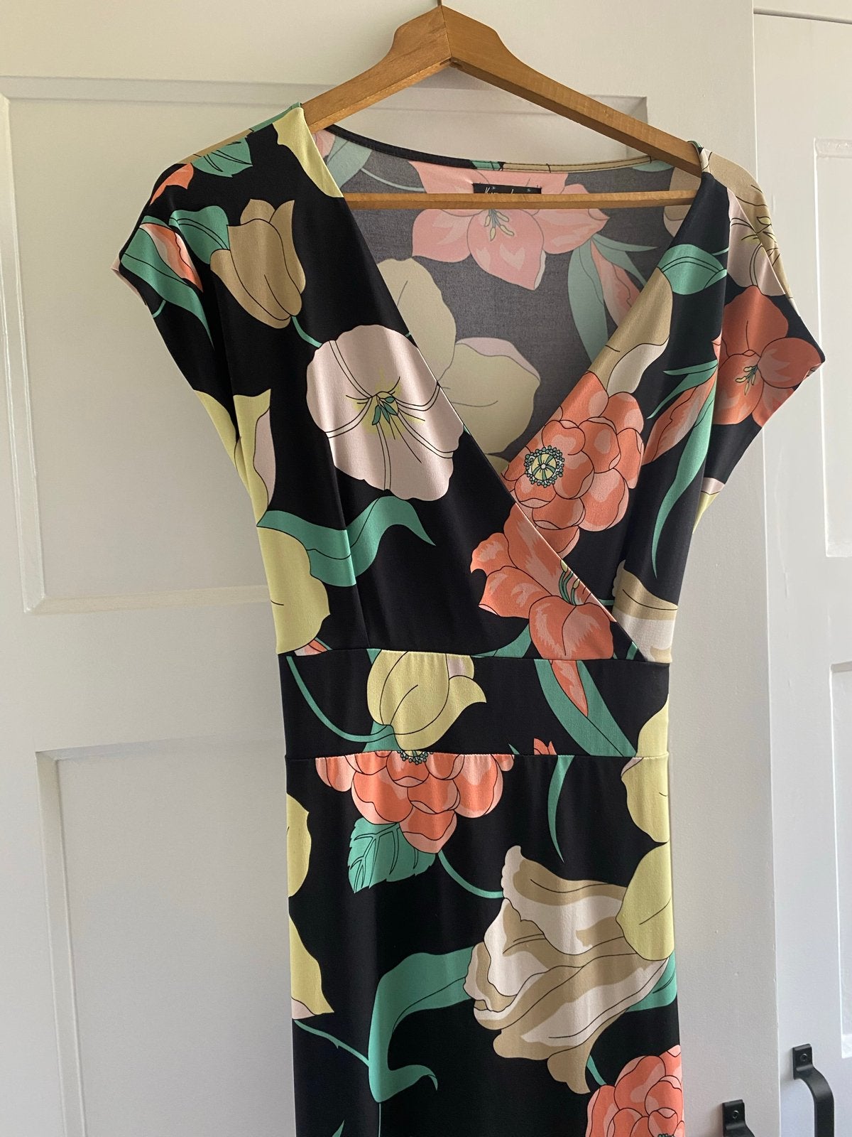 King Louie maxi jurk met bloemenprint - Maat M, Maat 38/40 (M), Meerkleurig, Ophalen of Verzenden, Zo goed als nieuw