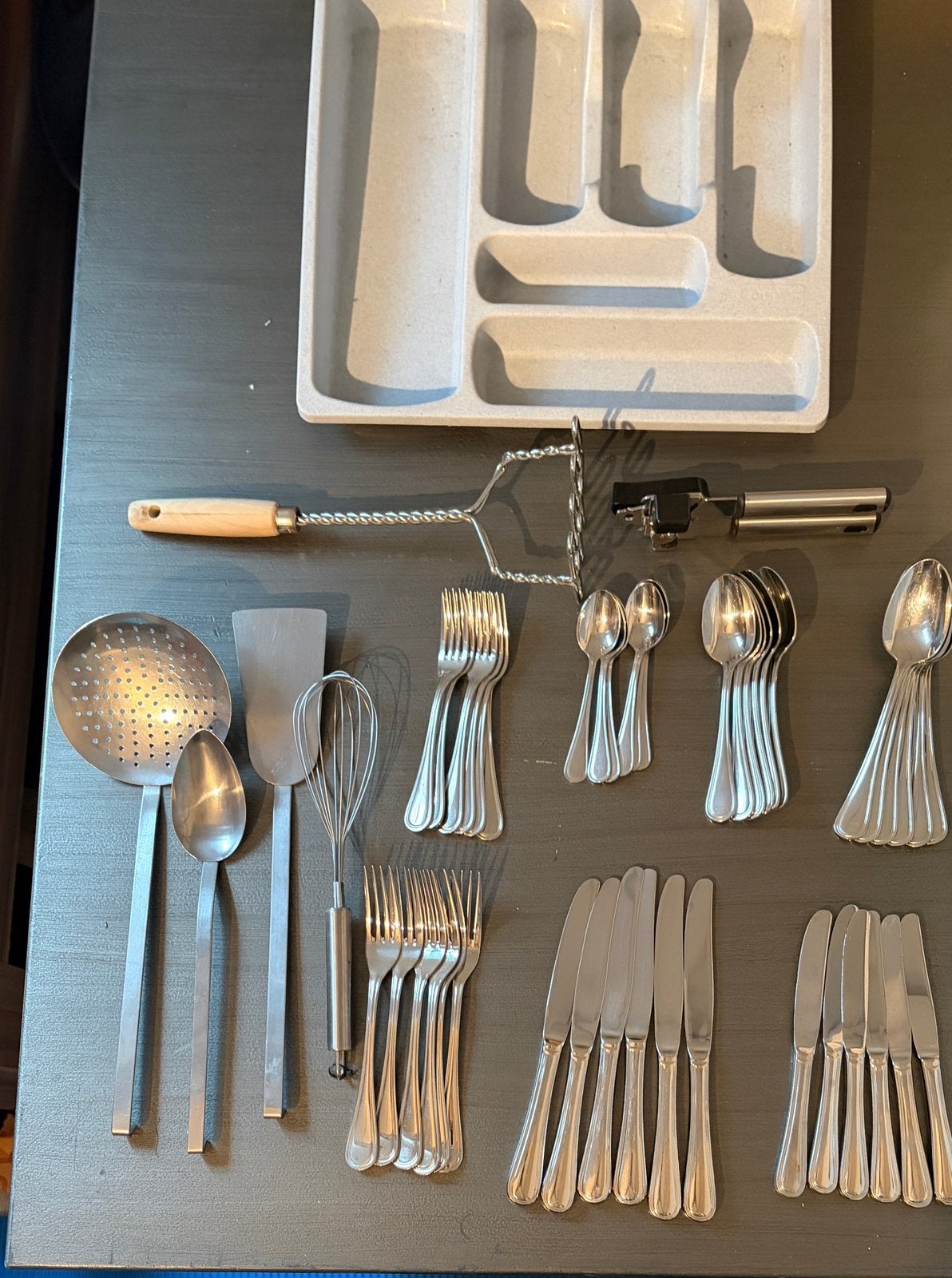 Bestek set, Huis en Inrichting, Ophalen, Gebruikt, Rvs of Chroom, Bestekset