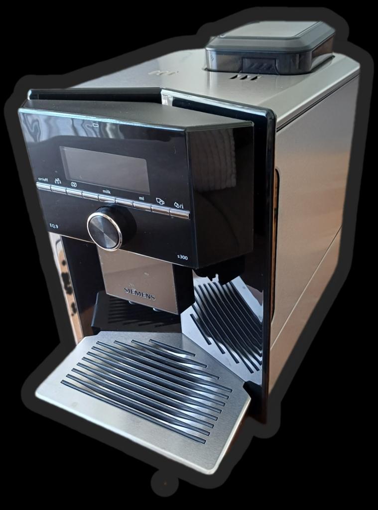 Siemens EQ.9 S300 Volautomatische Espressomachine, Gebruikt, 10 kopjes of meer, Koffiemachine, Koffiebonen