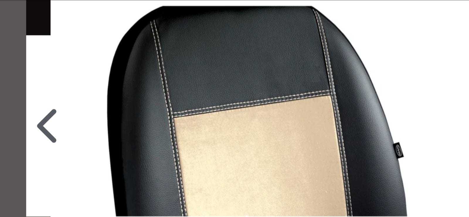 BILA Stoelhoezen Fiat 500 - 2007- 3 deur Zwart/Beige (Nieuw), Ophalen of Verzenden, Nieuw, Fiat