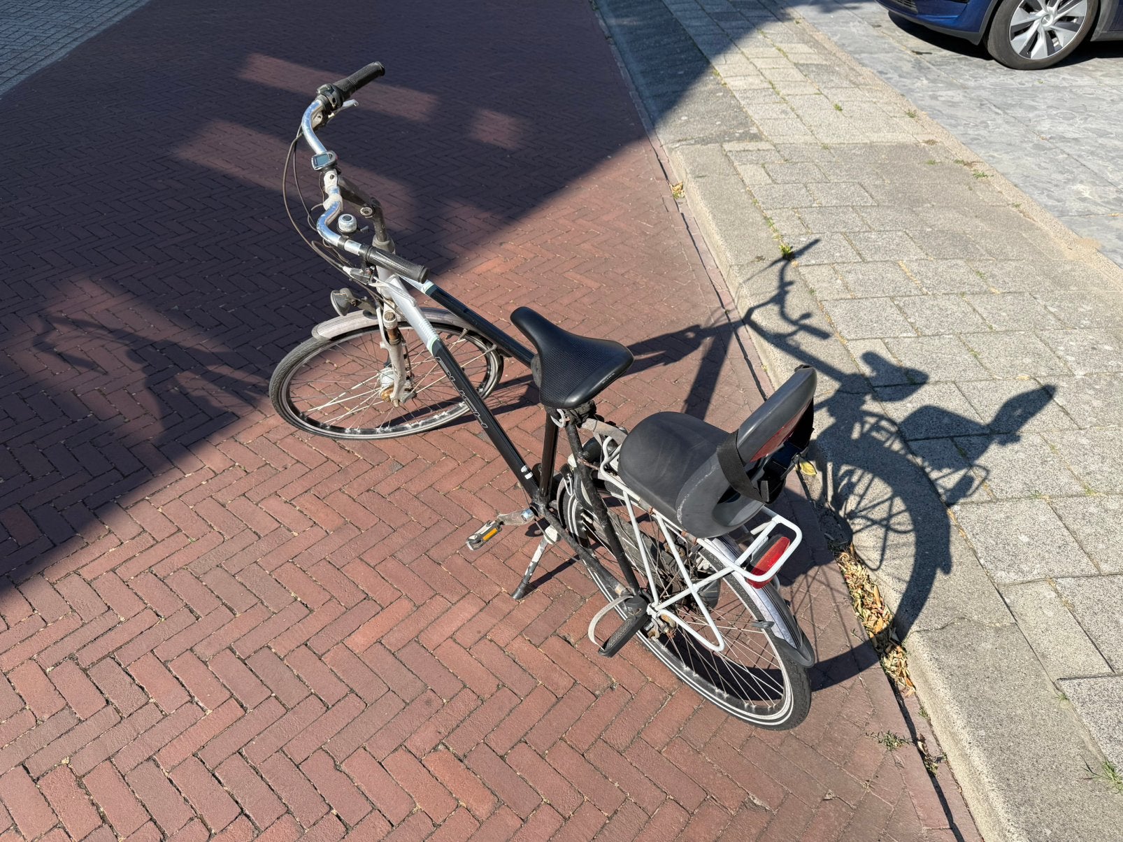 Puch Prestige herenfiets met Yepp kinderzitje, Fietsen en Brommers, Fietsen | Vouwfietsen, 20 inch of meer, Gebruikt, Heren, Versnellingen