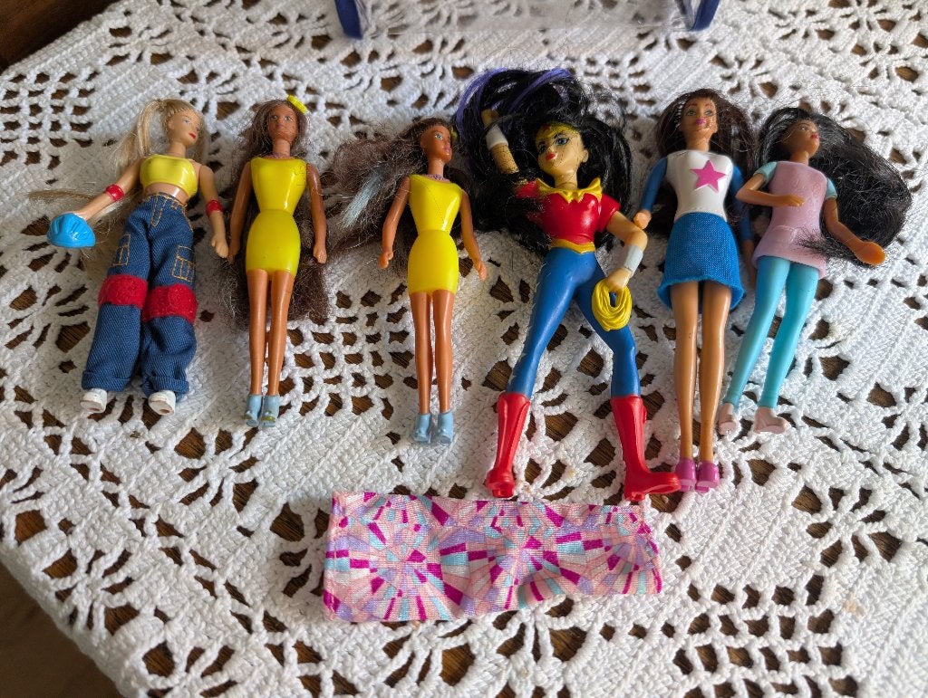 aantal vintage mc donald barbie popjes, Ophalen of Verzenden, Gebruikt