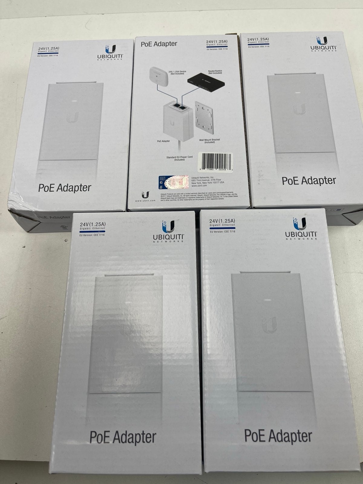 UBIQUITI PoE Adapter 24V 1.35A Gigabit Ethernet, Ophalen, Nieuw