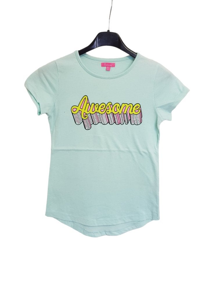 Gaaf mint groen PERSIVAL shirt Awesome maat 140/146., Kinderen en Baby's, Kinderkleding | Maat 140, Persival, Zo goed als nieuw
