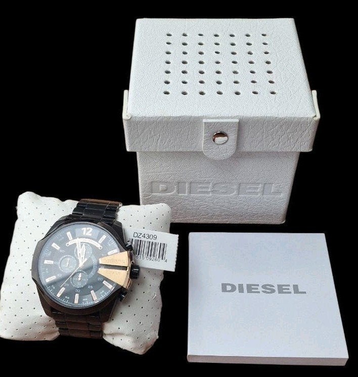 Diesel DZ4309 heren horloge nieuw in doos, Overige merken, Staal, Staal, Polshorloge