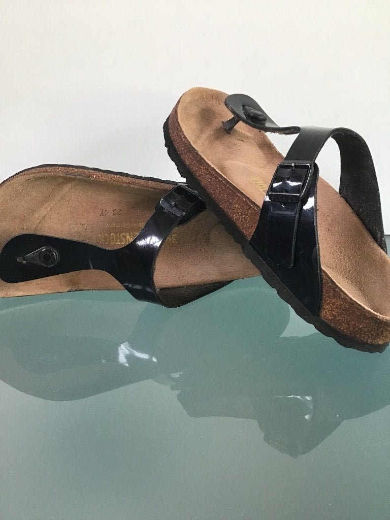 Birkenstock 39 Gizeh zwart | slippers | Gratis verzenden, Kleding | Dames, Schoenen, Slippers, Verzenden, Zwart, Zo goed als nieuw