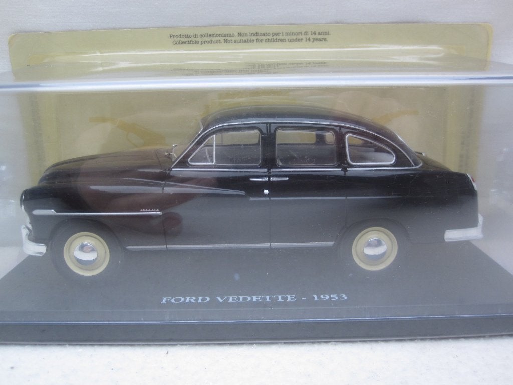 Ford Vedette 1953 Zwart 1:24 Hachette/Atlas, Ophalen of Verzenden, Nieuw, Auto, Overige merken