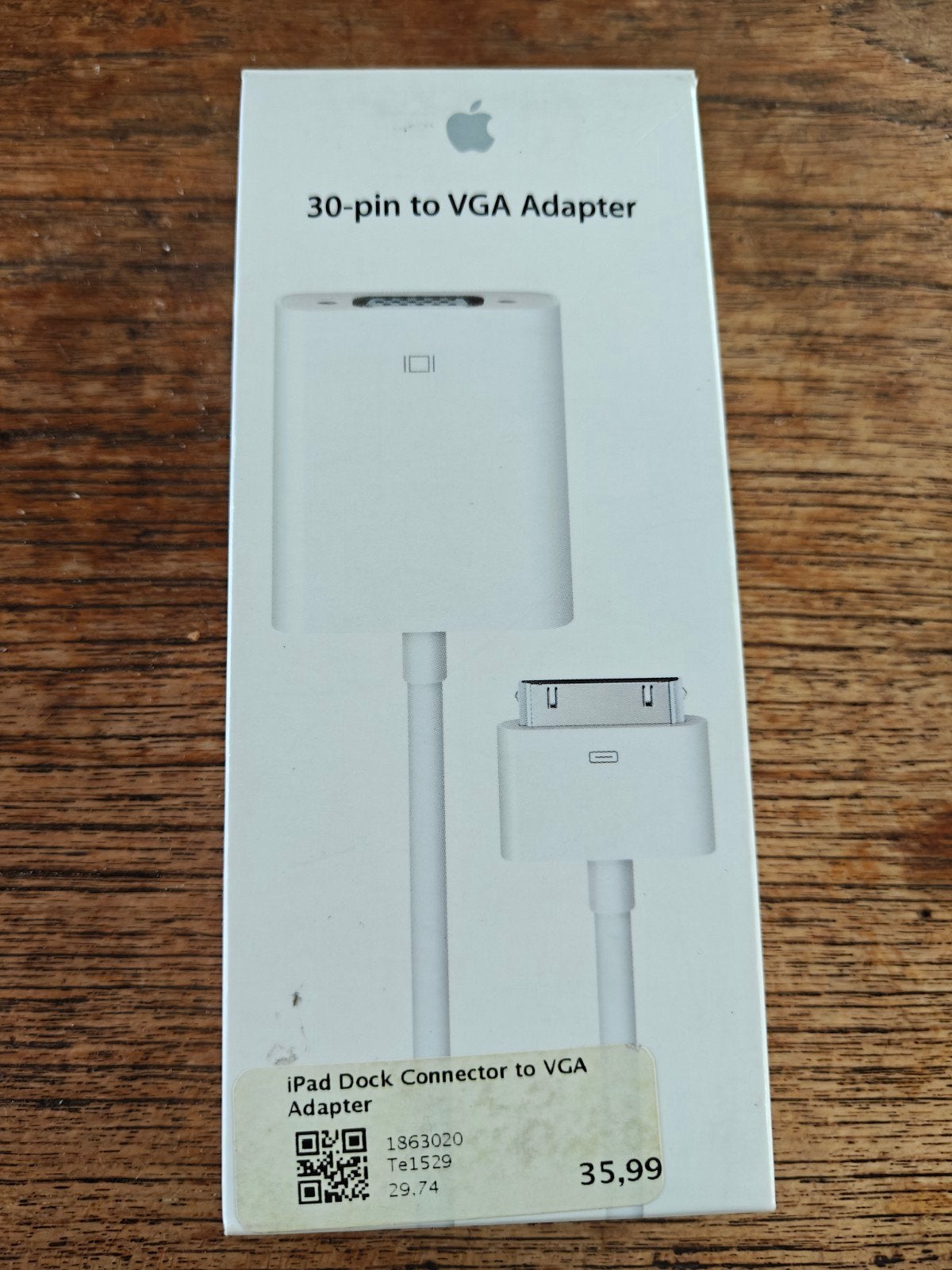 Apple 30-pin to VGA adapter, Ophalen of Verzenden, Gebruikt