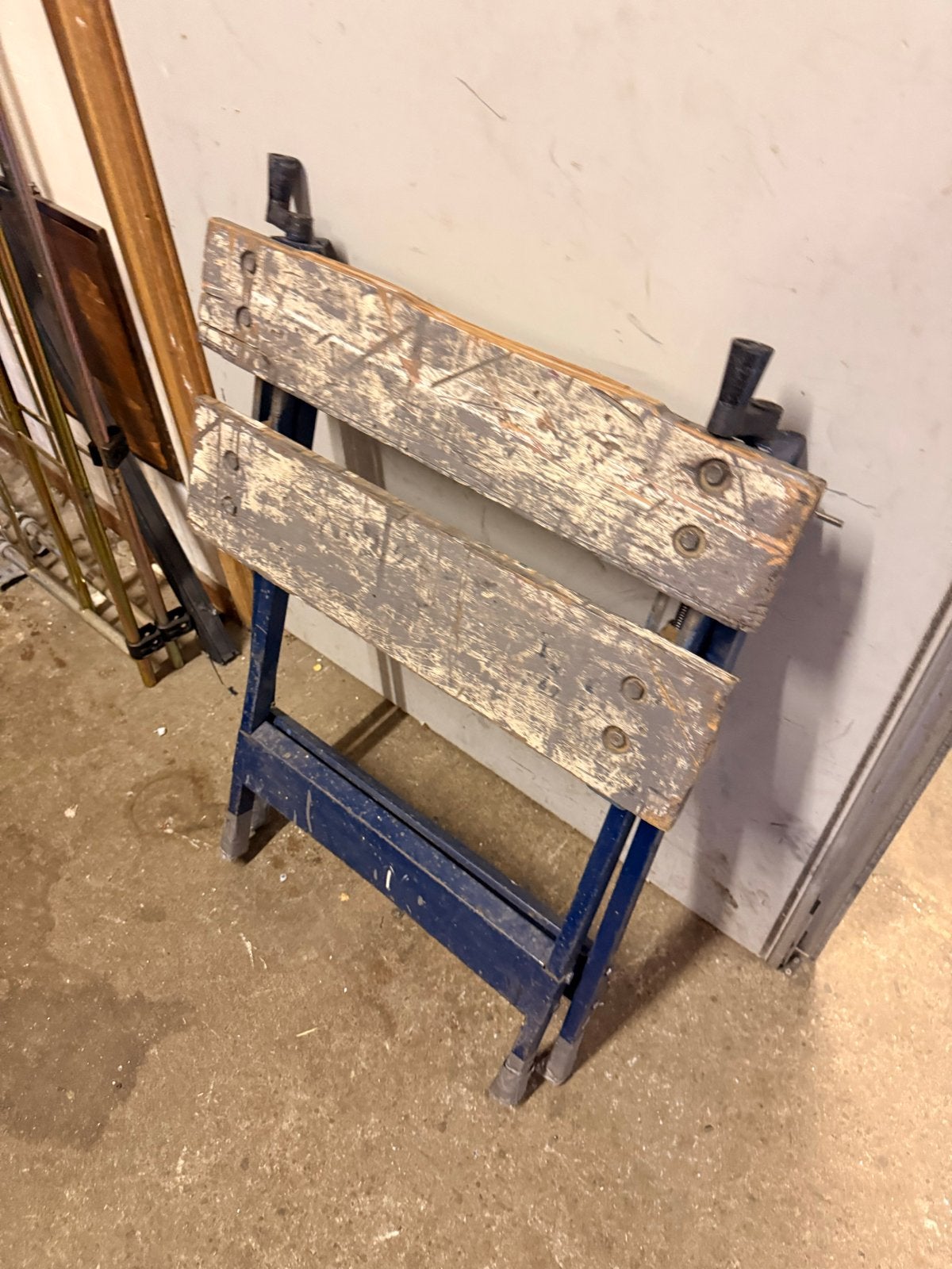Inklapbare werkbank met bankschroef, Ophalen, Gebruikt, Minder dan 70 cm, Bankschroef
