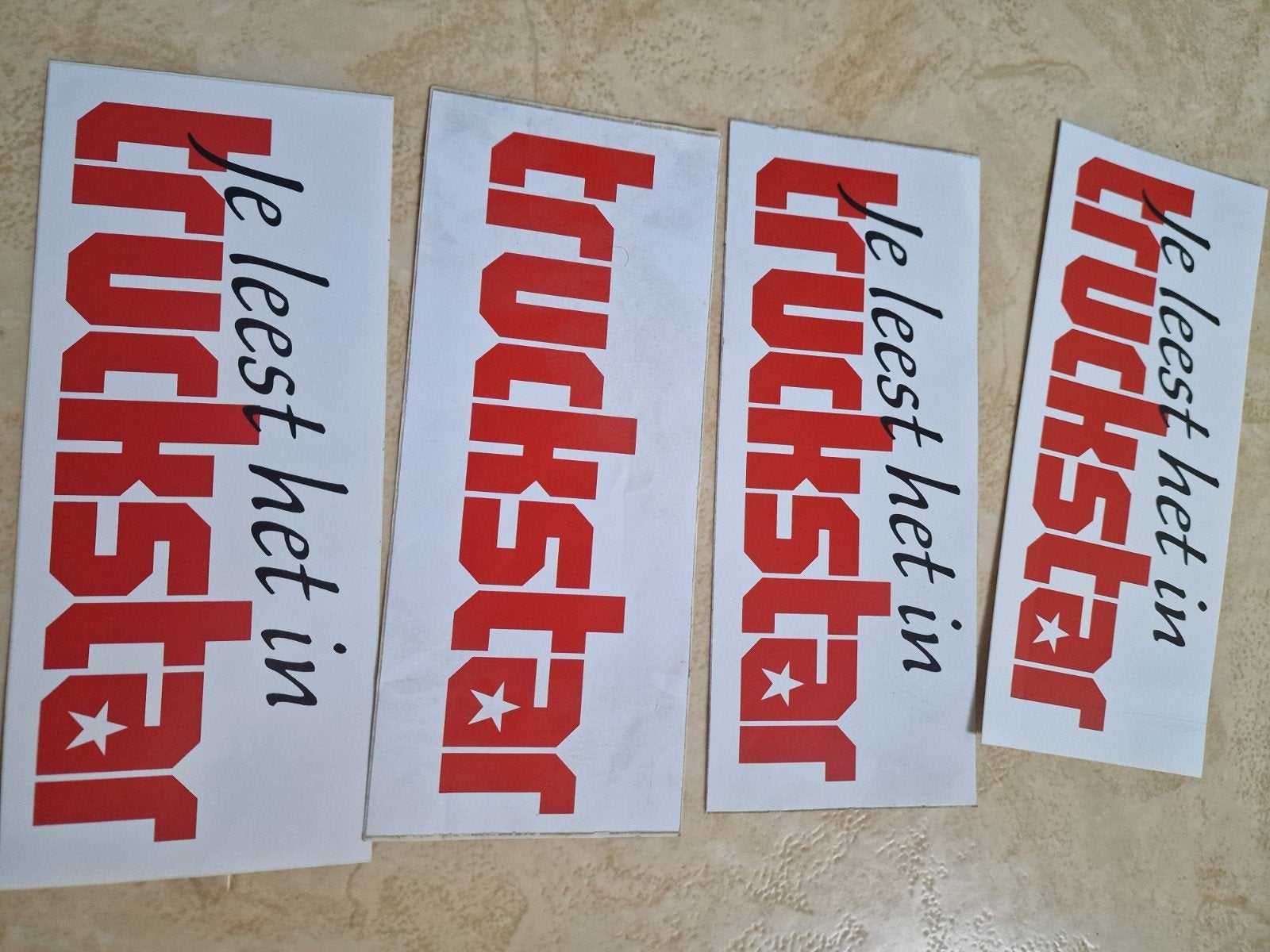 Truckstar stickers - Set van 4, Ophalen of Verzenden