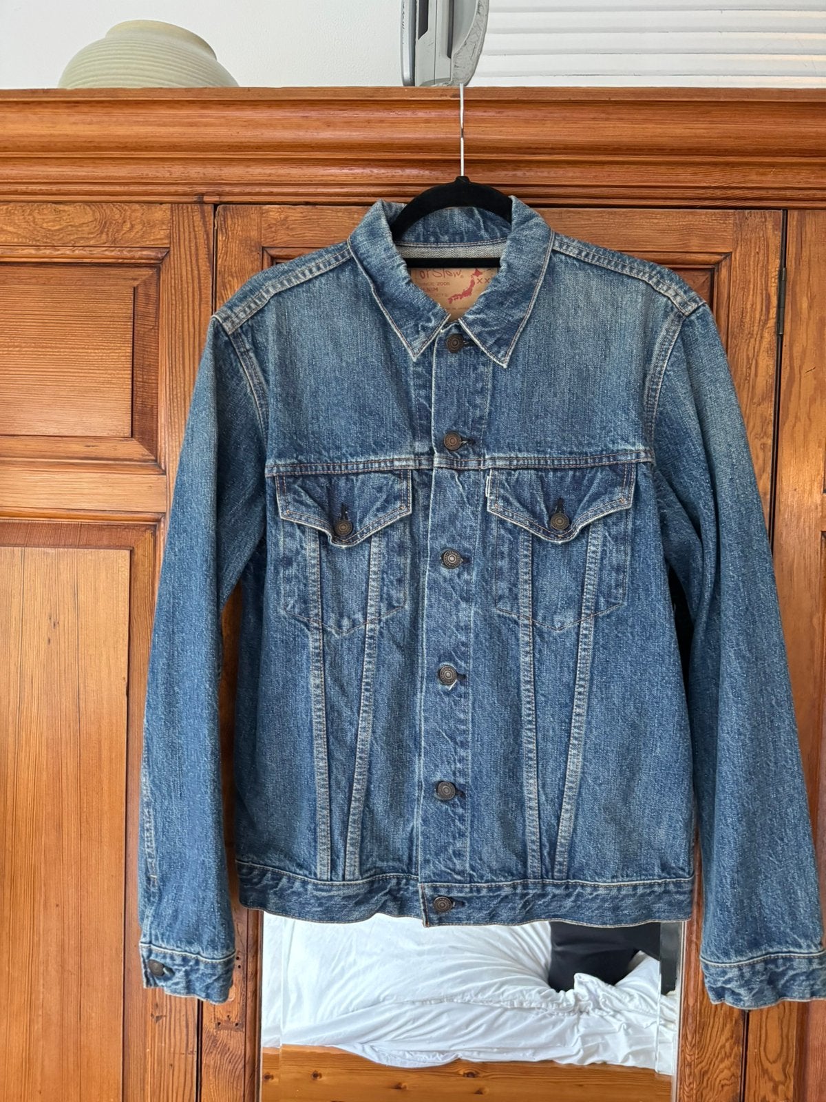 Nieuwstaat Orslow Denim Jacket Spijkerjas Jas Size 3, Ophalen of Verzenden, Zo goed als nieuw, Maat 48/50 (M), Blauw
