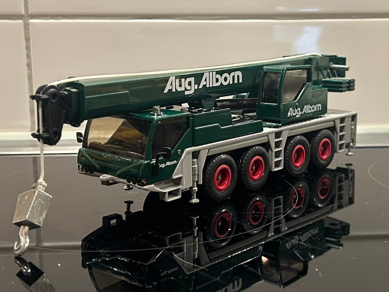 Siku Liebherr LTM Kraan Aug. Alborn 1:55, Verzenden, Zo goed als nieuw, Tractor of Landbouw