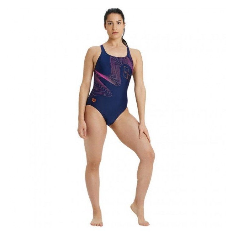 Nieuw Arena W Swim Pro Back Graphic badpak, C.da Cisterna, 84/85 62029 Tolentino (MC) Italië, Blauw, Arena, Nieuw
