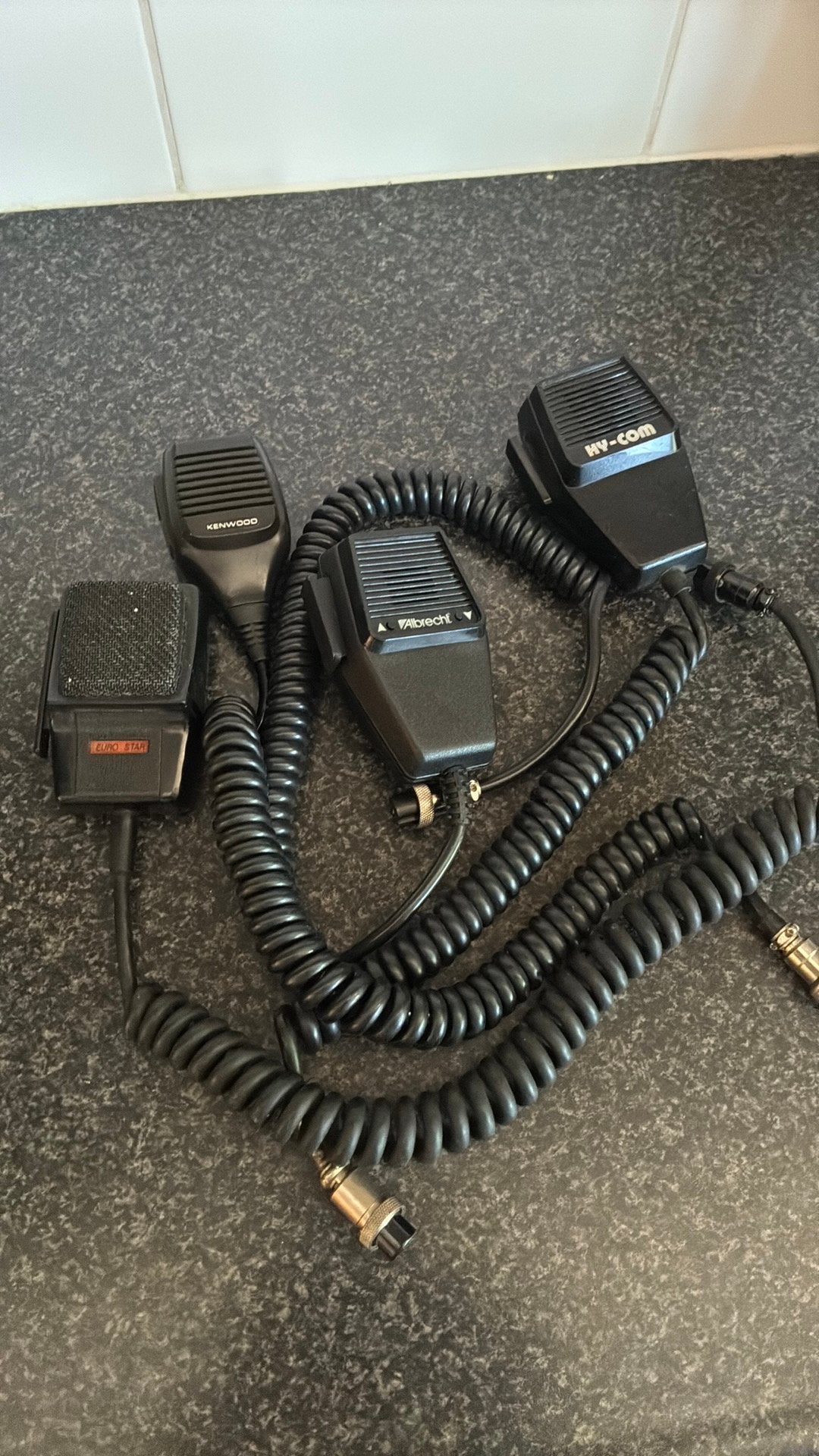4 x handmicrofoon niet getest, Ophalen of Verzenden, Niet werkend