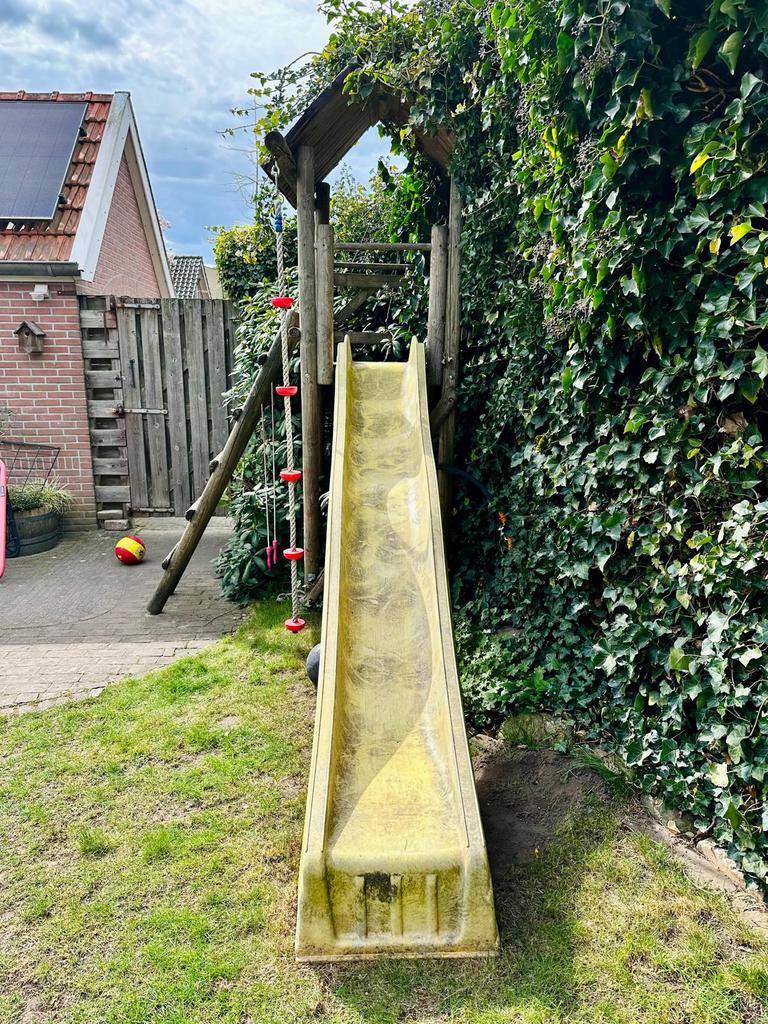 Speelhuisje, Kinderen en Baby's, Speelgoed | Buiten | Speeltoestellen, Ophalen, Gebruikt, Glijbaan