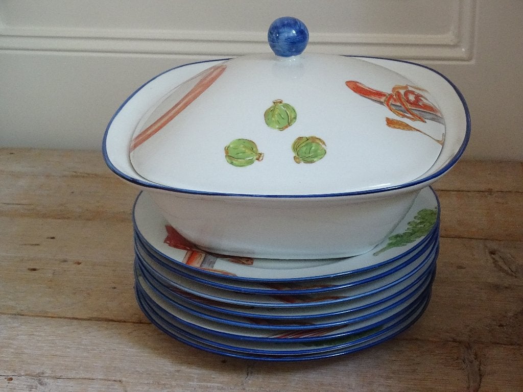 Servies, Alie Kruze-Kolk, HOLLANDSBONT, gaaf, Overige merken, Overige typen, Ophalen of Verzenden, Zo goed als nieuw