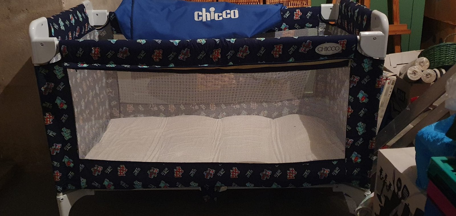 Chicco campingbedje, Ophalen, Zo goed als nieuw, Minder dan 140 cm, Minder dan 70 cm