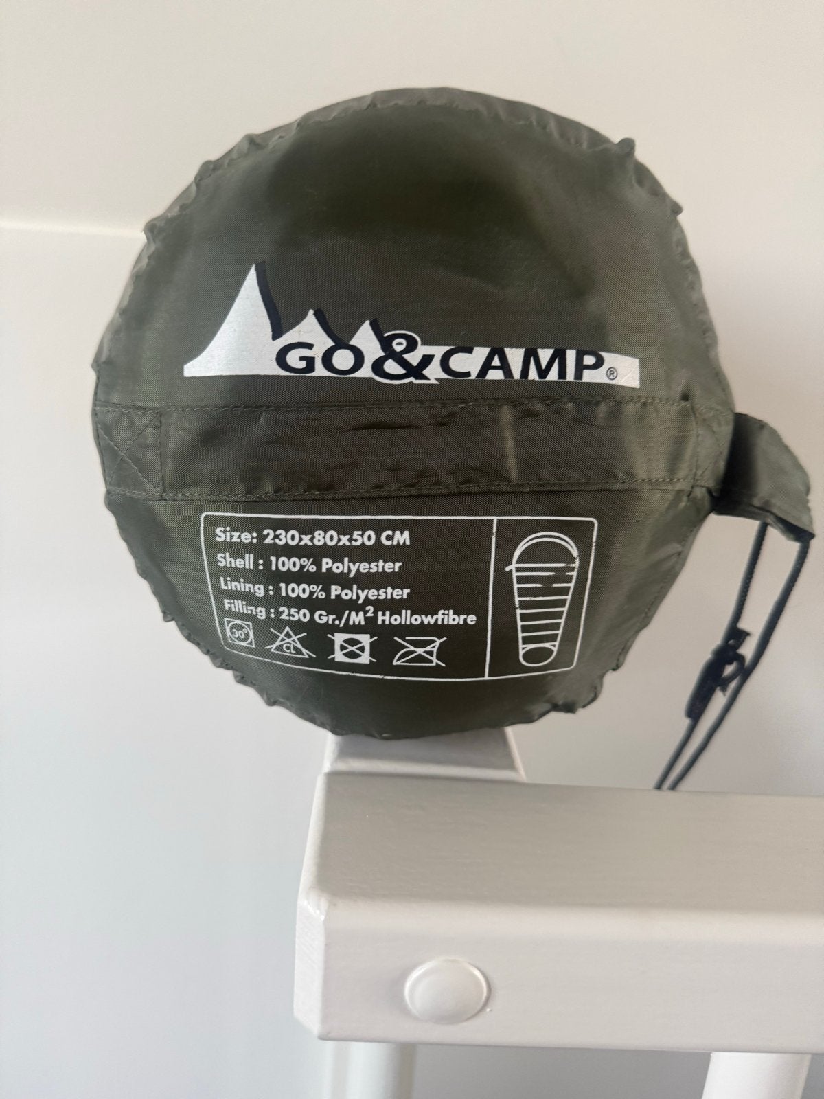 GO&CAMP Slaapzak - 230x80x50 CM, Polyester, Ophalen, Nieuw