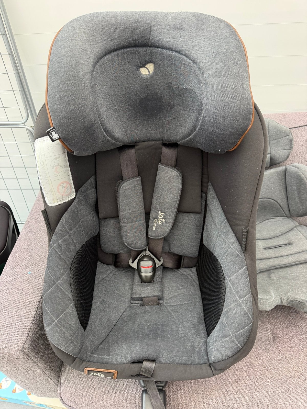 Joie Spin 360 Signature autostoel met zomerhoes, Overige merken, Gebruikt, 0 t/m 18 kg, Verstelbare rugleuning