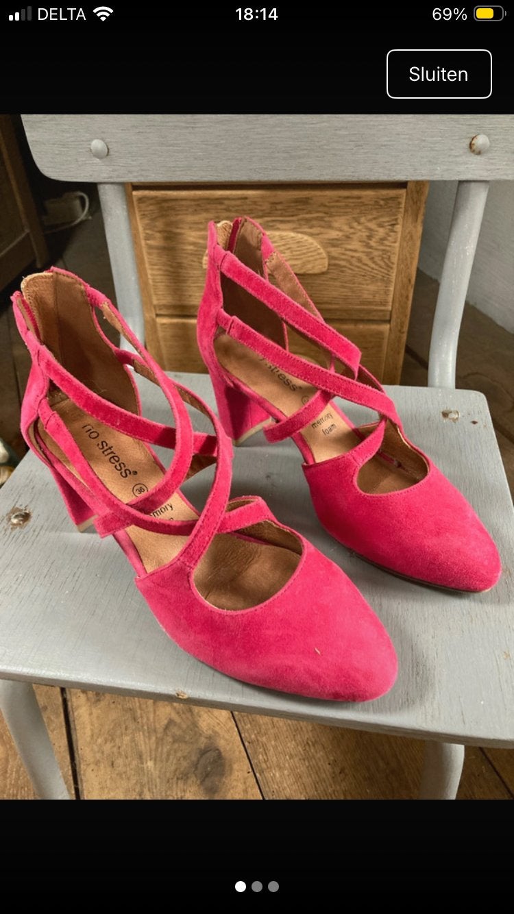 Nieuwe No Stress pumps/sandalen maat 36, Ophalen of Verzenden, Nieuw, Roze, Pumps