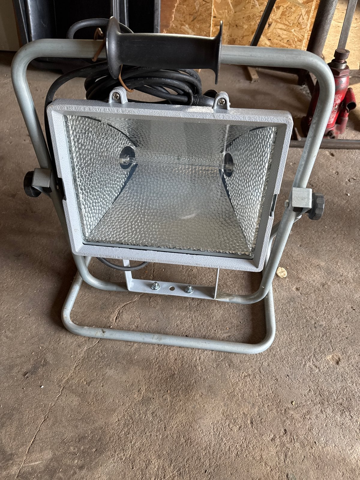 Halogeen bouwlamp met statief - Krachtige verlichting 1000W, Ophalen, Gebruikt, Met statief, Lamp met armatuur