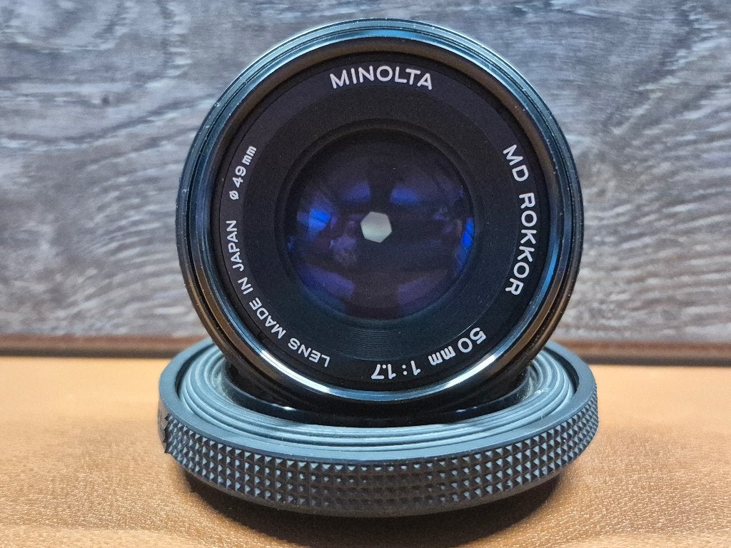 Minolta MD Rokkor 50mm f/1.7, Audio, Tv en Foto, Fotografie | Lenzen en Objectieven, Ophalen of Verzenden, Gebruikt, Standaardlens