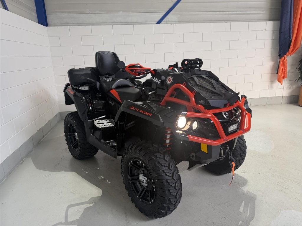 Can-Am Outlander XMR 1000 89pk Rotax V-Twin 4x4 Lier, Trekha, Auto's, Gebruikt, Overige modellen, Zwart, 2 stoelen