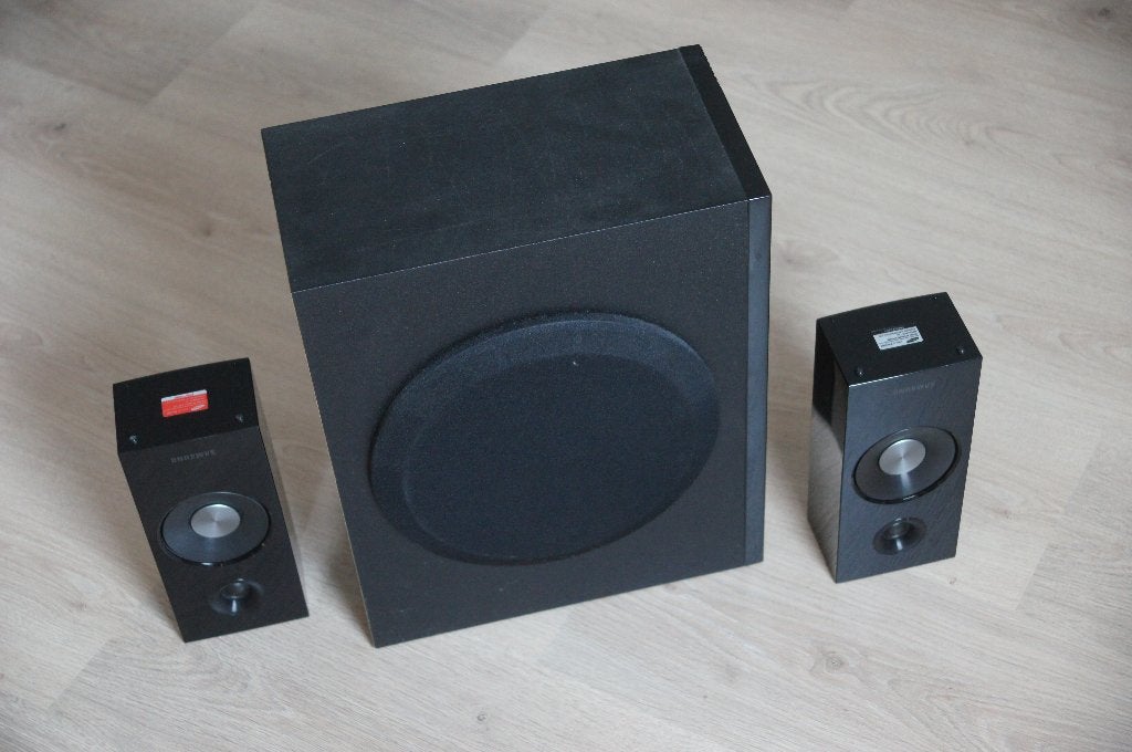 Samsung luidsprekers, Audio, Tv en Foto, Luidsprekers, Gebruikt, Stereo speakers, Minder dan 60 watt, Overige merken, Inclusief kabels