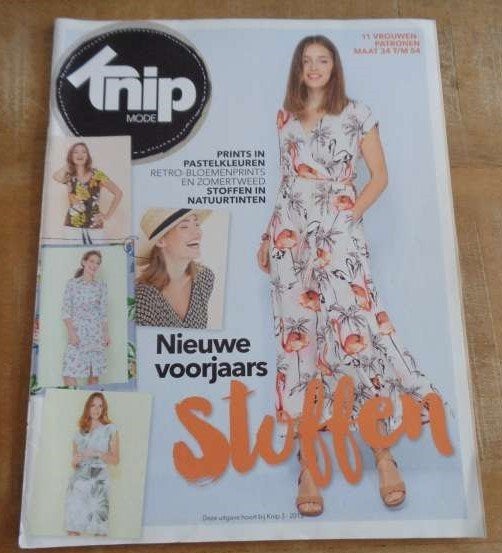 Knipmode bijlage nr. 3 maart 2018 - 11 patronen mt 34 t/m 54, Hobby en Vrije tijd, Verzenden, Zo goed als nieuw, Vrouw, Knipmode