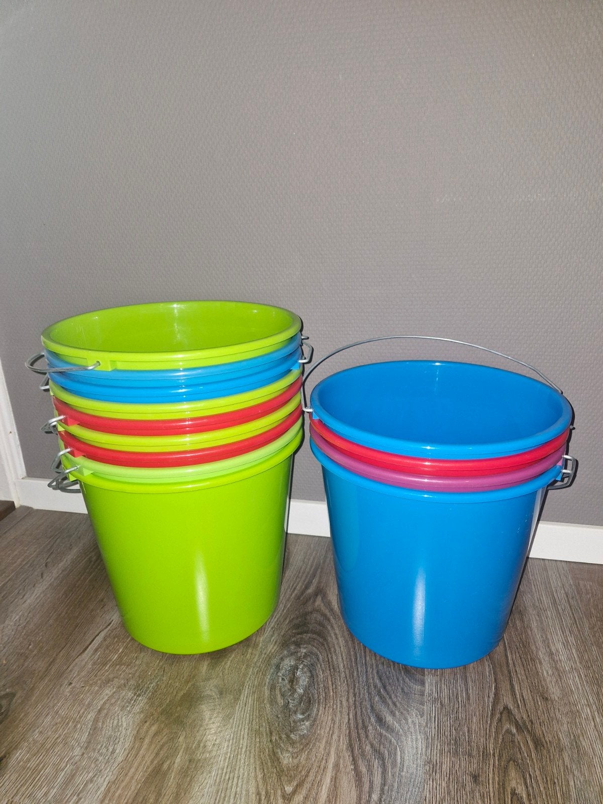 13x 10L Emmer Nieuw - Huishoudemmer & Cadeau Emmer, Ophalen of Verzenden, Nieuw, Kunststof, Met handgreep