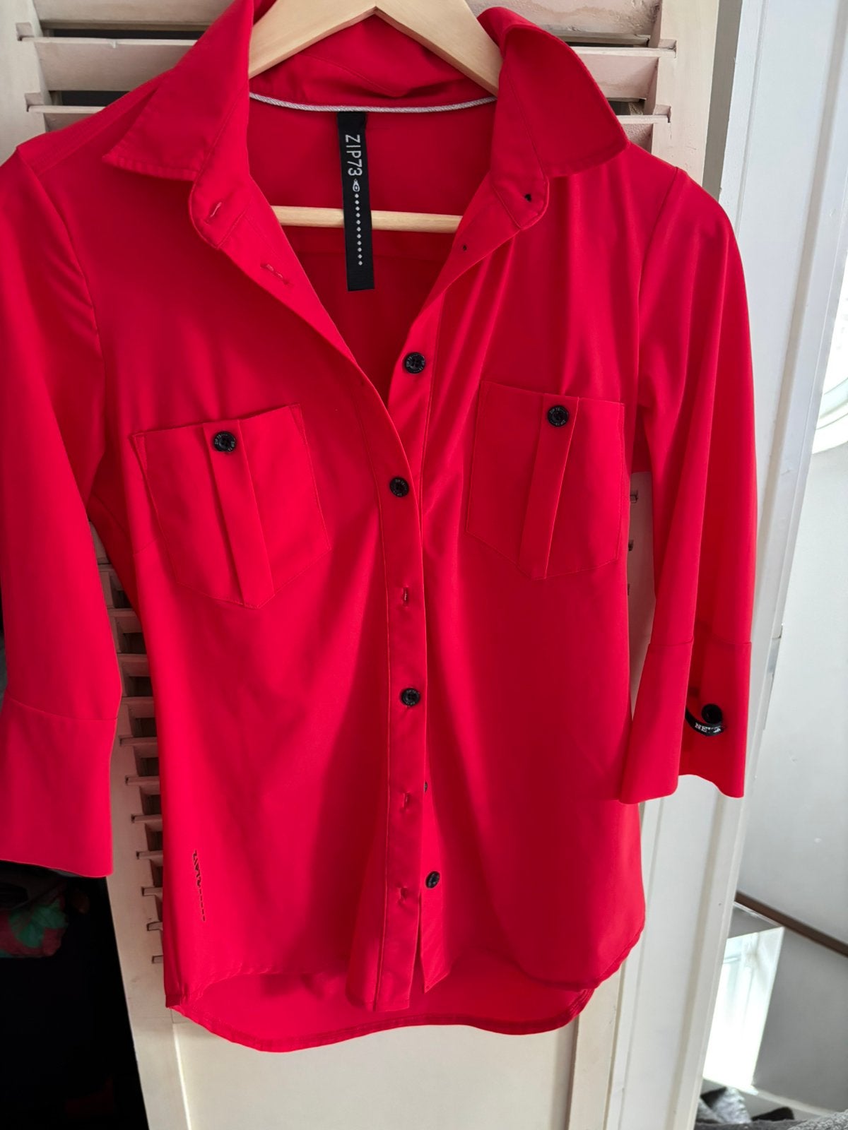 Zip73 blouse, Ophalen of Verzenden, Zo goed als nieuw, Maat 34 (XS) of kleiner, Rood