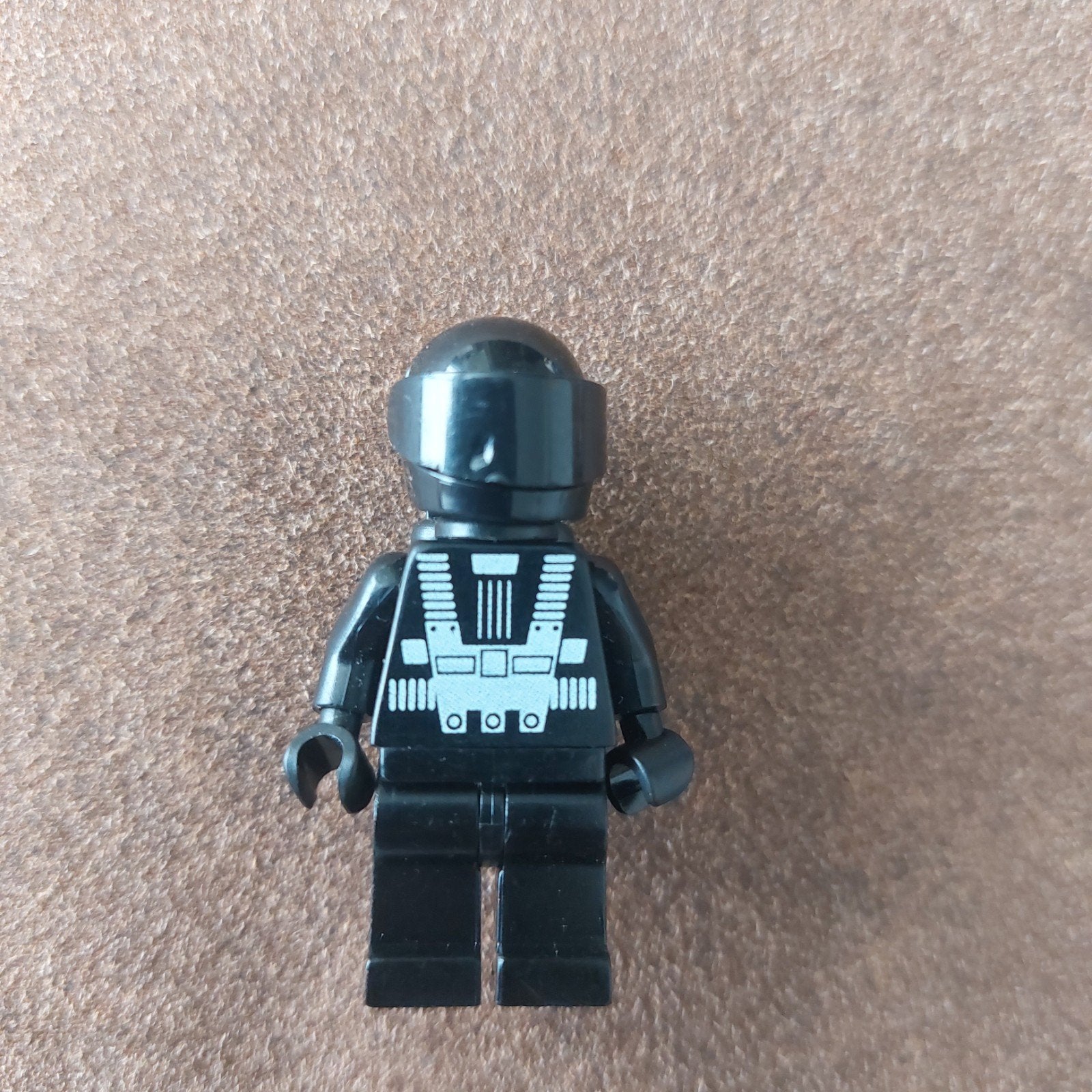 Lego Minifiguur SP001 Classic Space Zwart Astronaut, Kinderen en Baby's, Lego, Ophalen of Verzenden, Zo goed als nieuw, Inclusief accessoires